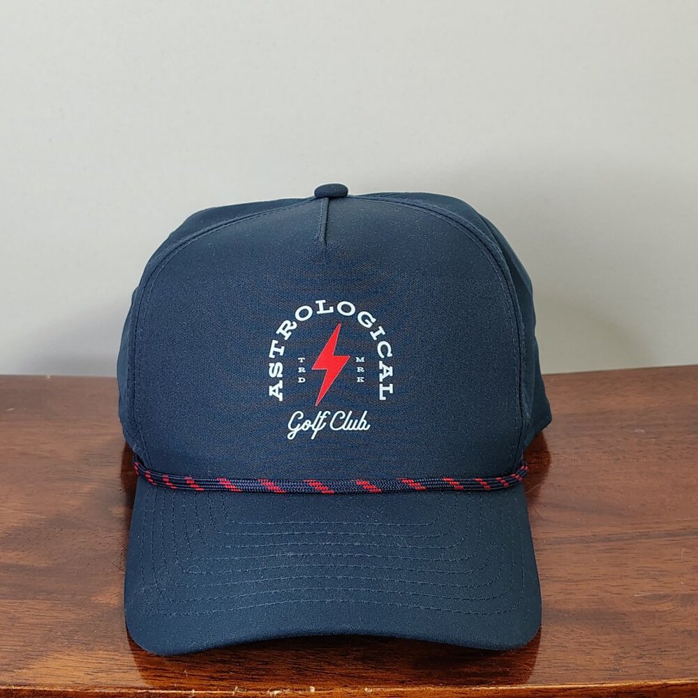 Moon Ball Golf Club Astrological‎ Hat Cap Snap Back Imperial Rope Lightning Bolt